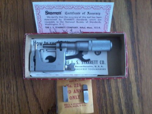 Starrett 220 XFL-1 multi-anvil micrometer