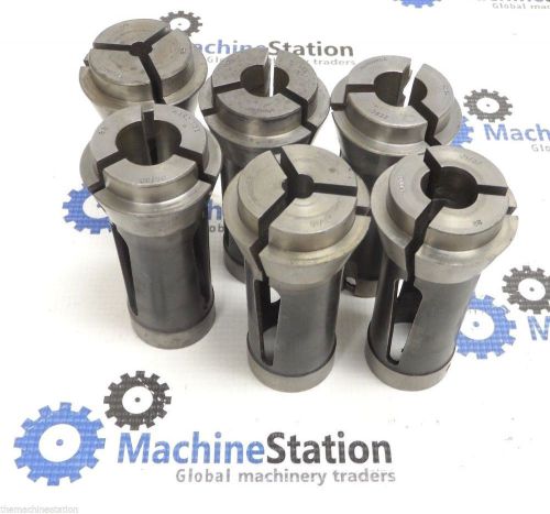 (6) HARDINGE 22 COLLETS 1/4&#034; - 25/32&#034;