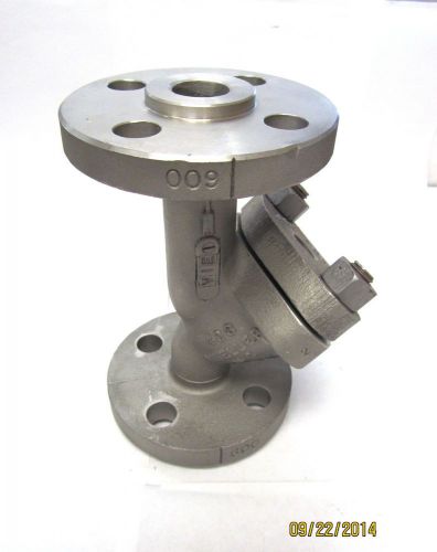 1&#034; INCH MUELLER 764-SS Y-STRAINER, 316 STAINLESS STEEL, 600# FLANGE