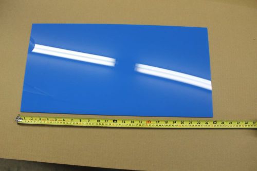 BLUE ACRYLIC PLEXIGLASS LIGHT DIFFUSING PLASTIC SHEET .100&#034;  X 12 &#034; X 23.75&#034;