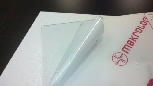 Polycarbonate clear plastic sheet lexan 8&#034;x12&#034; x.060 1/16 vacuum forming model for sale