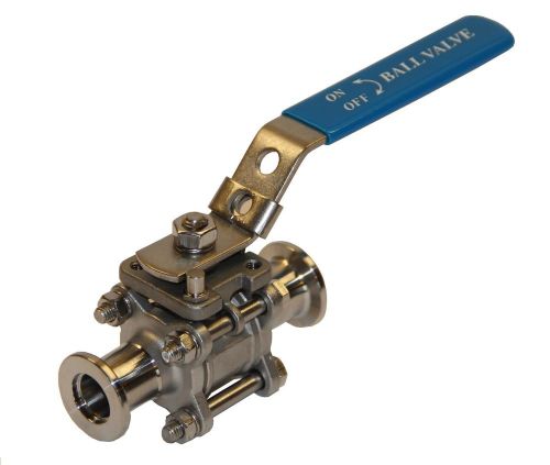 KF-16 (NW-16) Inline Vacuum Ball Valve (SST)