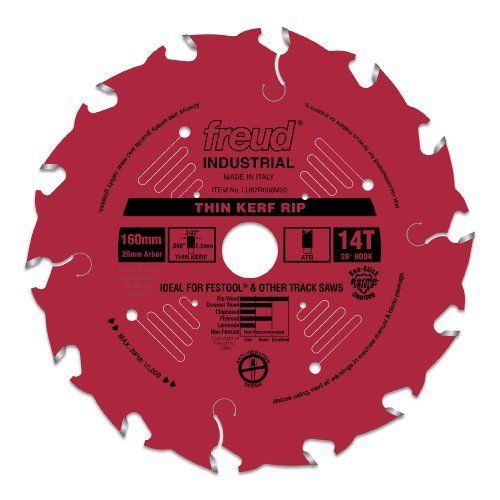 Freud lu87r006m20 perma-shield coated thin kerf rip saw blade for festool saws for sale