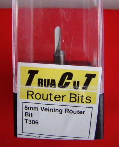 **NEW** TRUACUT ROUTER BIT - 5MM VEINING BIT **FREEPOST**