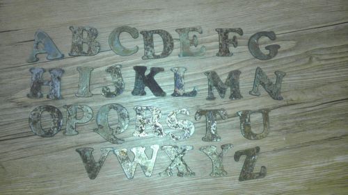 8 inch COOPER BLACK Wide font PER LETTER Rough Metal Vintage Stencil Crafts