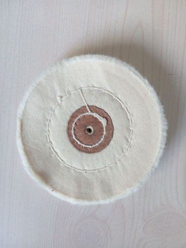 MUSLIN BUFF JEWELRY POLISHING BUFF FINEX WHEEL 4” 50 Ply, White,  10 PCS