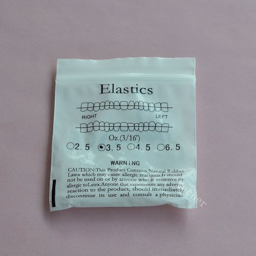 Dental Orthodontic elastic 10 packs 1000pcs Medium Force /3.5 oz  Dia.3/16