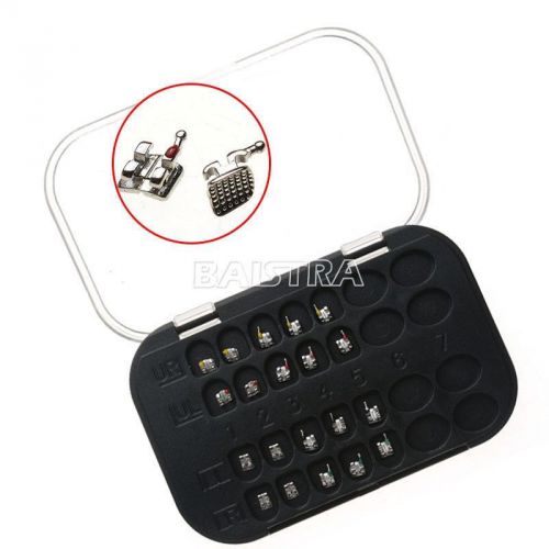 Dental 20pcs/Case Orthodontic MIM Monoblock Metal Bracket Mini MBT.022 345 HK