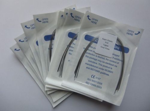 200Pcs Dental Orthodonic Super Elastic Niti ROUND Arch Wire 10Pcs/Pack 14Upper