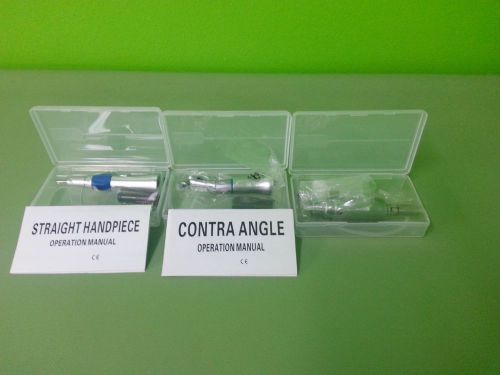 DENTAL SEASKY LOW SPEED STRAIGHT HAND PIECE CONTRA ANGLE MOTOR COMBO KIT