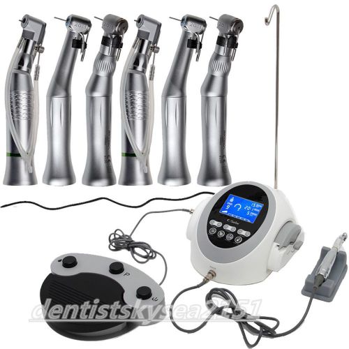 Dental implante drill motor machine + 6pcs implant reduction 20:1 handpiece 3-tp for sale