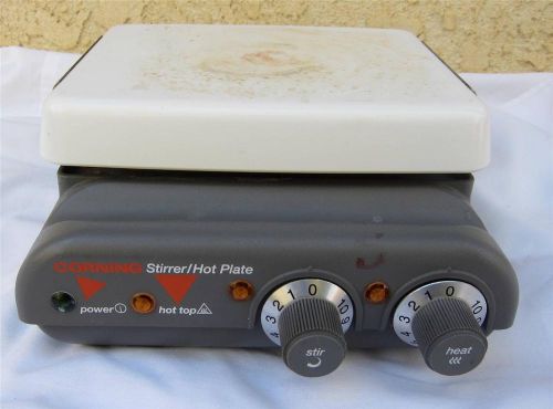 Corning PC-420 Digital Hot Plate Laboratory Lab Stirrer 6&#034; x 7.5&#034; Ceramic Top l