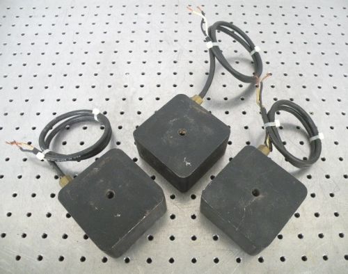 C112337 lot 3 electro-magnetic electrical magnetic base optical mounts (~115vac) for sale
