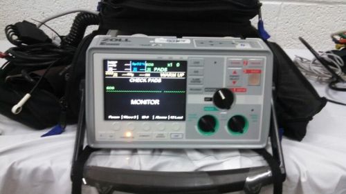 Zoll e series monitor - biphasic, 12lead ecg, spo2, bp, co2, nibp, pacing, warra for sale