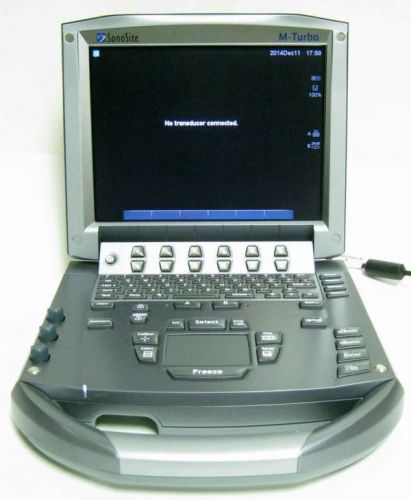 SONOSITE M-TURBO PORTABLE ULTRASOUND MACHINE LOADED