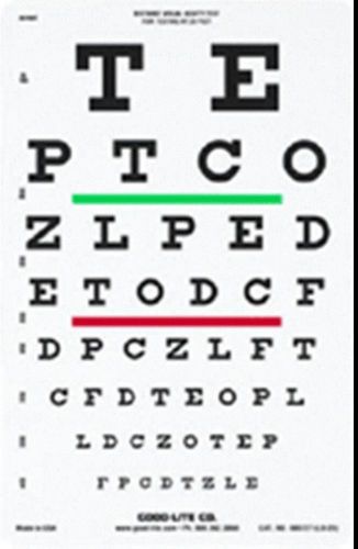 Optometric Eye Chart   LABGO  0000012