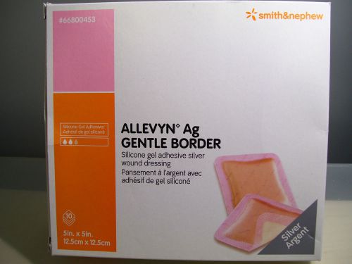 *Smith Nephew Allevyn Ag Gentle Border, Silver Argent Dressing 5&#034; x 5&#034;