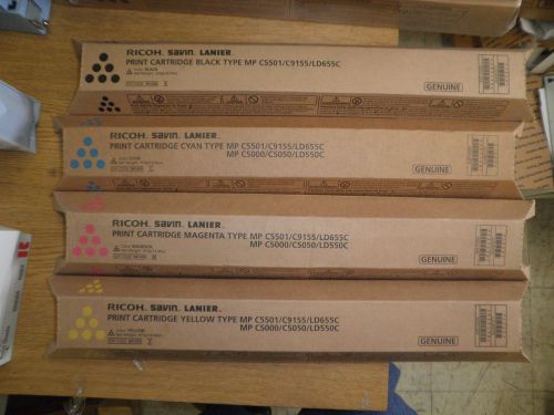 RICOH MP C5501 GENUINE TONER 841582 841583 841584 841585