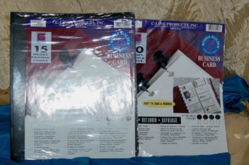 C Line Products 71521 Business Card Binder Refill Pages 71527 Set