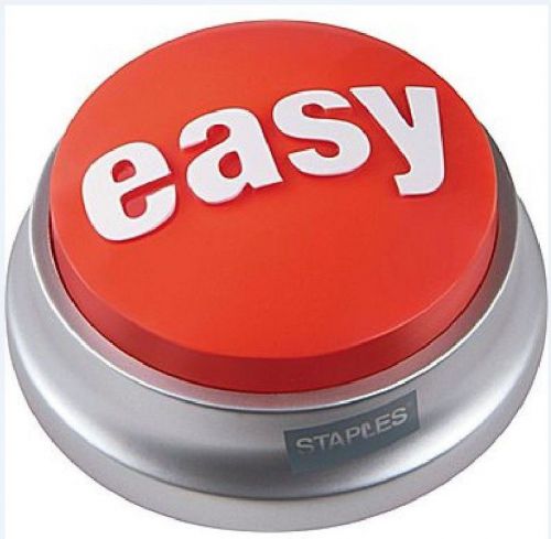 Staples Push Button Talking THAT WAS EASY Button Desk Accessory