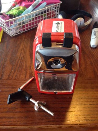 Classroom Friendly Supplies.Com Pencil Sharpener Euc Red