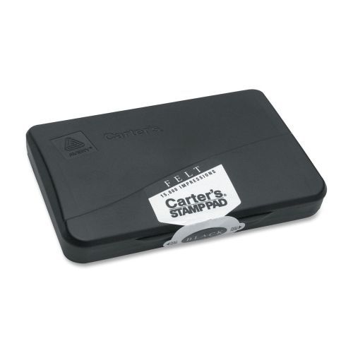 Avery Reinkable Felt Stamp Pad - 3.3&#034; x 6.3&#034; - Felt Pad - Black Ink