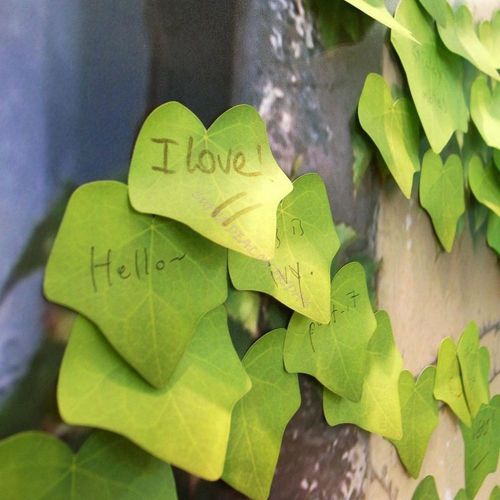 Simulation Green Leaf Sticky Note Memo Pad Leaf-it Sticker Post It Bookmark