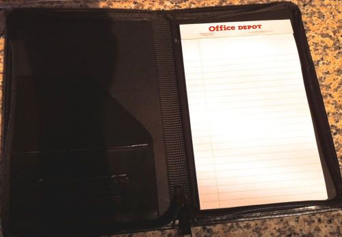 Office depot-  zipper pad holder &amp; binder - 6 x 9 for sale