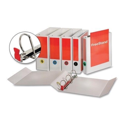 Cardinal Brands, Inc Freestanding D-ring Binders, 11&#034;x8-1/2&#034;, 1&#034; Capacity, White