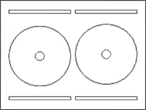 500 full face cd dvd labels: avery compatible laser ink jet blank white sheets for sale