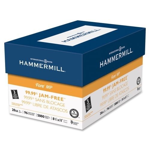 Hammermill punched multipurpose paper -8.5&#034;x11&#034; -3 x hole - 5000/carton for sale
