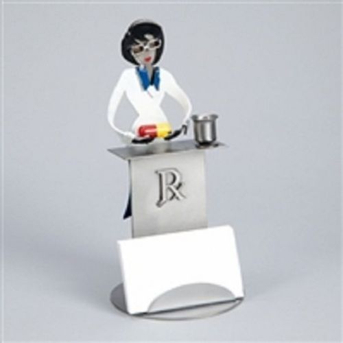 Health Care Logistics 18795 Pharmacist Steel Sculpture Cardholder,Female-1Each