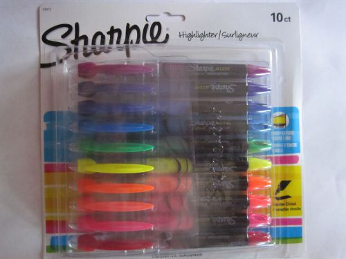 Sharpie  Liquid Accent  Highlighter, Assorted, 10/Pack