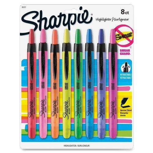 Sharpie accent retractable highlighter - chisel marker point style - (san28101) for sale