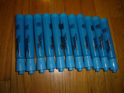 New 11PK Sharpie 25010 Accent Tank-Style Highlighter, Fluorescent Blue SAN25010