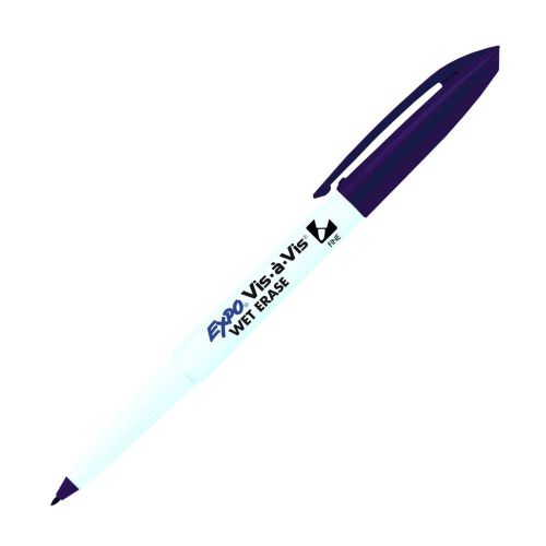 Expo Vis-A-Vis Transparency Marker, Fine, Purple (Expo 16008) - 1 Each