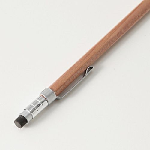 MUJI Wooden HEXAGONAL MECHANICAL PENCIL 0.5MM thin mini natural from Japan MOMA