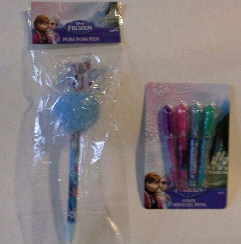 Disney Princess Frozen Anna Elsa Olaf Gel Pens CHRISTMAS HANUKKAH STOCKING Gift