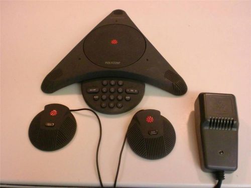 Polycom Soundstation EX 2201-00696-001 w/ Wall Module &amp; 2 External Microphones