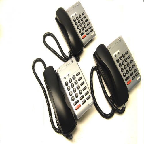 Lot of 3 nec dtr-2dt-1(bk)tel dterm series i non display telephones 780030 for sale