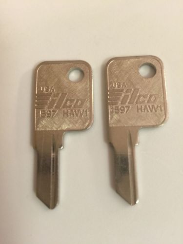 Pair of ILCO 1597 HAW1 Key Blanks FREE SHIPPING