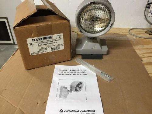 NEW Lithonia ELA NX H0806 Remote Lighting Head w/ Mounting Plate 6V 8W PAR36