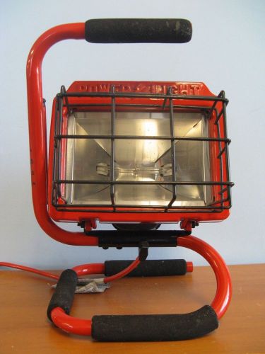 POWER LIGHT PORTABLE HALOGEN TABLE WORK LIGHT/LAMP - VERY BRIGHT - 500 WATTS