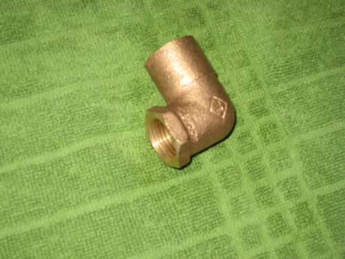 NIB LOT OF 6 - 3/4 INCH X 1/2 COPPER X FEMALE ELBOW