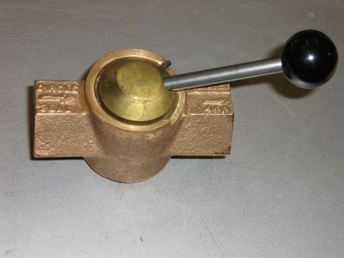 3/4&#034; MANUAL CIRCLE SEAL BRASS SHUTOFF VALVE