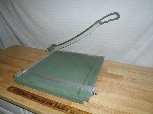 Vintage Paper Cutter - Premier Brand - 13&#034; Grid - Photo Materials Co -  USA