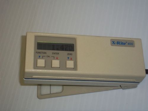 X-RITE 400 400BS-35 REFLECTION DENSITOMETER W/ X-RITE SE30-61 AC/DC ADAPTER