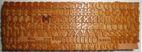 158 piece unique vintage letterpres wood wooden type printing block unused s1030 for sale