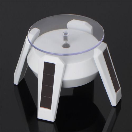 New solar powered 360 degree rotating display stand turn table plate turntable d for sale