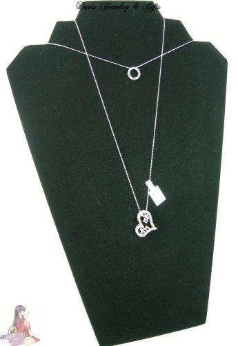 New Necklace Easel Pendant Display Jewelry Scarf Stand Black Velvet 12.5 x 8 1/2